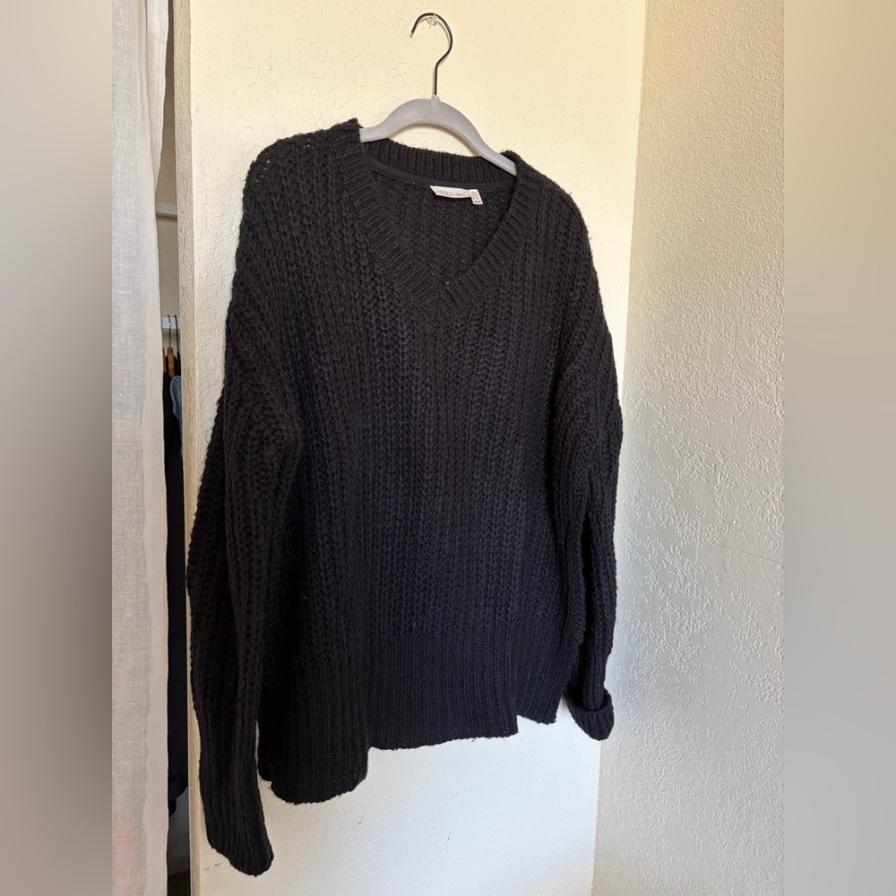Black V Neck Sweater